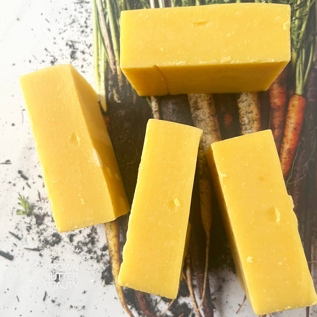 sea buckthorn and carrot bar soap