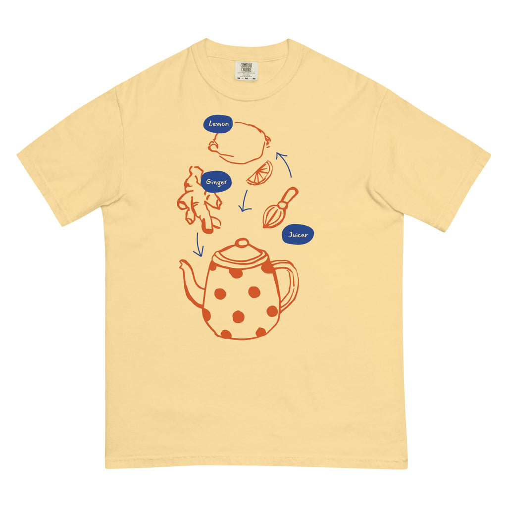 ginger tea graphic tshirt