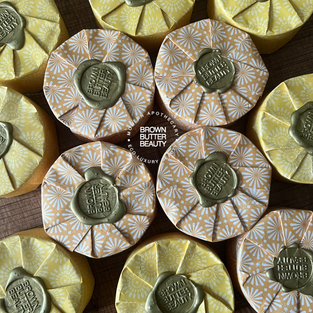 Glycerin Loofah Soap wrapped with  pretty gift paper