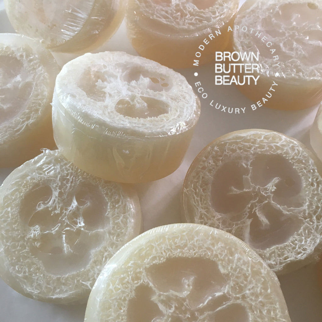 luffa soap scrub bar